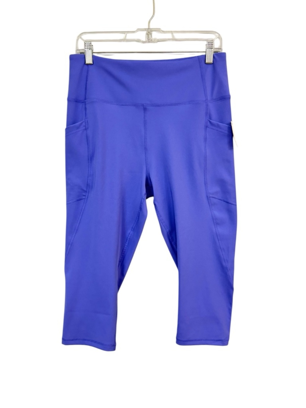 Amazon Essentials NEW Women's Large High Waisted Leggings Active Pockets Purple